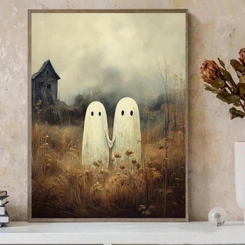 Cute canvas ghost print